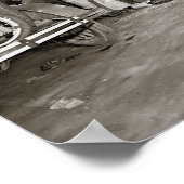 自動車販売店の修理店， 1926.ヴィンテージ写真 ポスター (角)