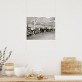 自動車販売店の修理店， 1926.ヴィンテージ写真 ポスター (キッチン)