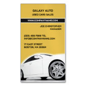 自動車販売店の修理 マグネット名刺 (正面縦)