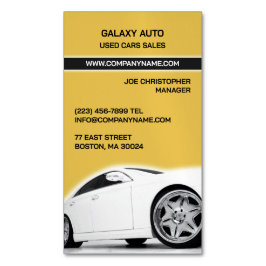 自動車販売店の修理 マグネット名刺