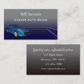 自動車販売店の名刺 名刺 (正面/裏面)