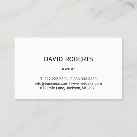 自動車販売店の自動修理プロフェッショナル 車の 名刺 (裏面)