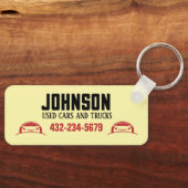 自動車販売店または中古車ロット キーホルダー (正面)