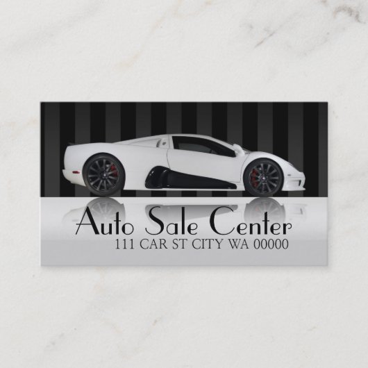 自動車販売店ボディショップ名刺 名刺 (正面)