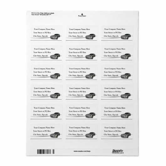 自動車販売店 ラベル (フルシート)