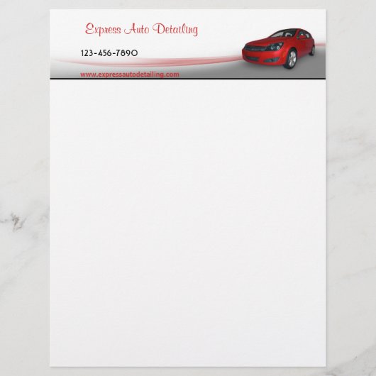 自動車販売店 レターヘッド (正面)