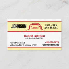 自動車販売店 中古車ロット 業務名刺 名刺