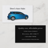 自動車販売店 名刺 (正面/裏面)
