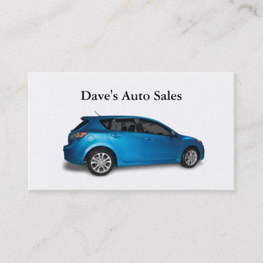自動車販売店 名刺 (正面)
