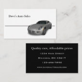 自動車販売店 名刺 (正面/裏面)