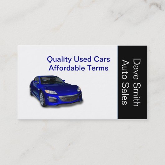 自動車販売店 名刺 (正面)