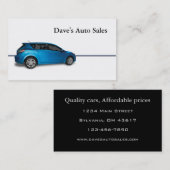 自動車販売店 名刺 (正面/裏面)