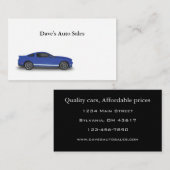 自動車販売店 名刺 (正面/裏面)