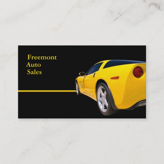 自動車販売店 名刺 (正面)