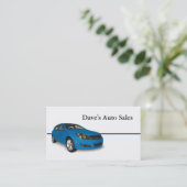 自動車販売店 名刺 (スタンド正面)