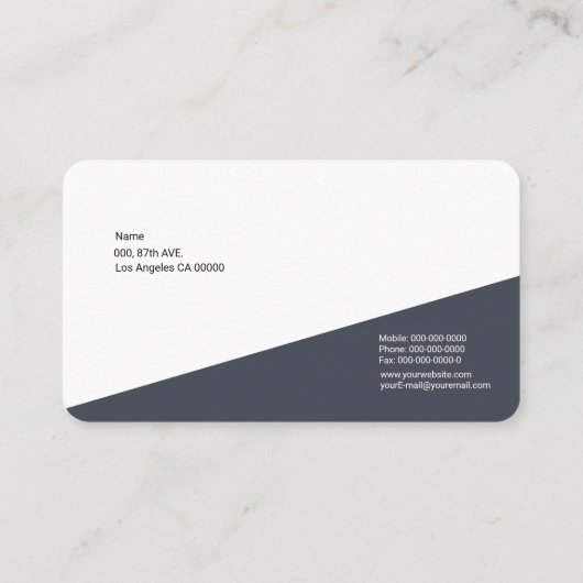 自動車販売店 名刺 (裏面)