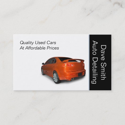 自動車販売店 名刺 (正面)