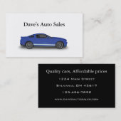 自動車販売店 名刺 (正面/裏面)