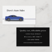自動車販売店 名刺 (正面/裏面)