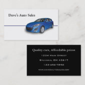 自動車販売店 名刺 (正面/裏面)