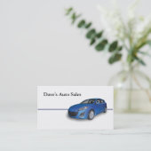 自動車販売店 名刺 (スタンド正面)