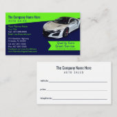 自動車販売店 – 自動車販売関連の名刺 名刺 (正面/裏面)