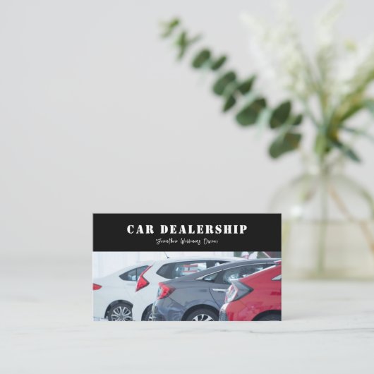 自動車販売店 – 自動車販売関連の名刺 名刺 (スタンド正面)