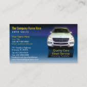 自動車販売店 – 自動車販売関連の名刺 名刺 (正面)