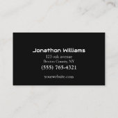 自動車販売店 – 自動車販売関連の名刺 名刺 (裏面)