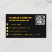 自動車販売店QRコード 名刺 (裏面)