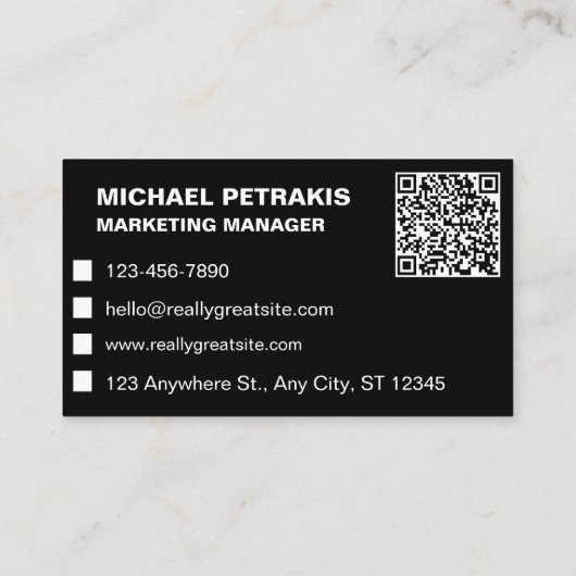 自動車販売店QRコード 名刺 (裏面)