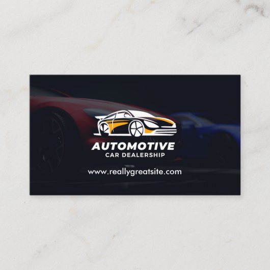 自動車販売店QRコード 名刺 (正面)