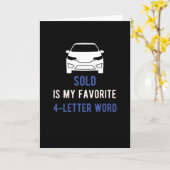 自動車販売業者向け販売員ギフト カード (黄色い花)