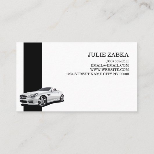 自動車販売販売店 名刺 (裏面)