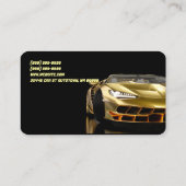 自動車販売車ディーラーの名刺 名刺 (裏面)