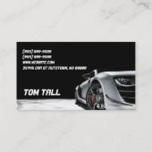 自動車販売車ディーラーの名刺 名刺 (裏面)