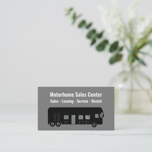 自動車販売・サービス事業 名刺 (スタンド正面)