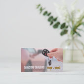 自動車販売、ディーラー、自動車名刺 名刺 (スタンド正面)