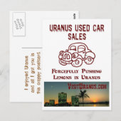 自動車販売 ポストカード (正面/裏面)