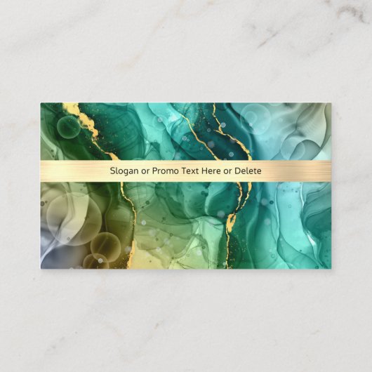 自動車販売、レッドスポーツカー、写真、ティール（緑がかった色）抽象芸術 名刺 (裏面)