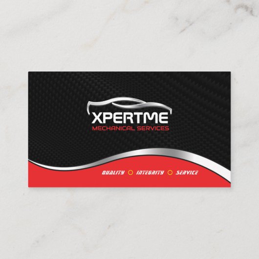 自動車販売、自動車修理、自動車修理、整備士工事 名刺 (裏面)