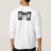 自動車販売 – 金フェイク属、シルバー自動車ショールーム スウェットシャツ (裏面)