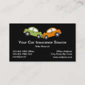 自動車車の保険テーマ 名刺 (正面)