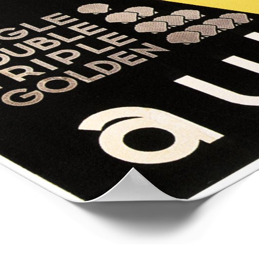 自動車車の油潤滑ヴィンテージ広告 ポスター (角)