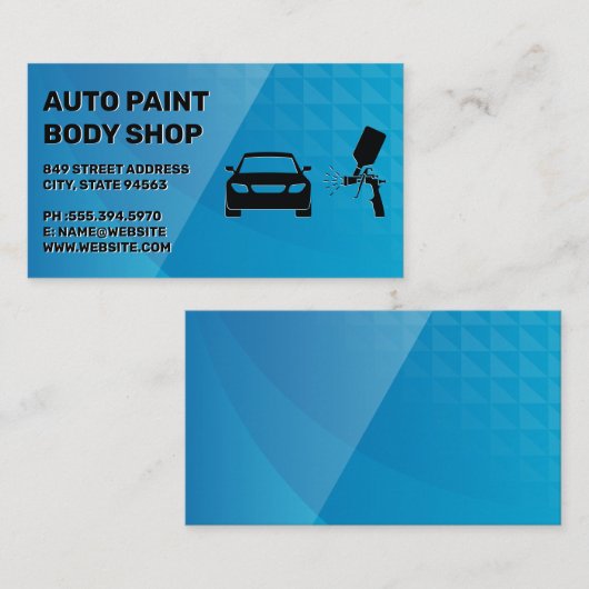 自動車車庫 | 車サービス 名刺 (正面/裏面)