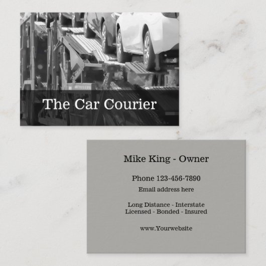 自動車運送会社 名刺 (正面/裏面)