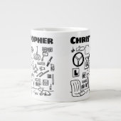 自動車部品および自動車付属品の販売者 ジャンボコーヒーマグカップ (正面)