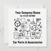 自動車部品とアクセサリー店プロモーションカード シーズンカード (正面)