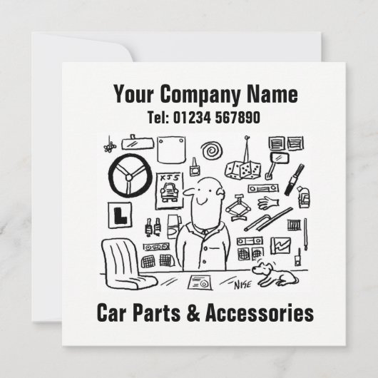 自動車部品とアクセサリー店プロモーションカード シーズンカード (正面)