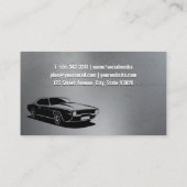 自動車部品とヴィンテージ車 名刺 (裏面)